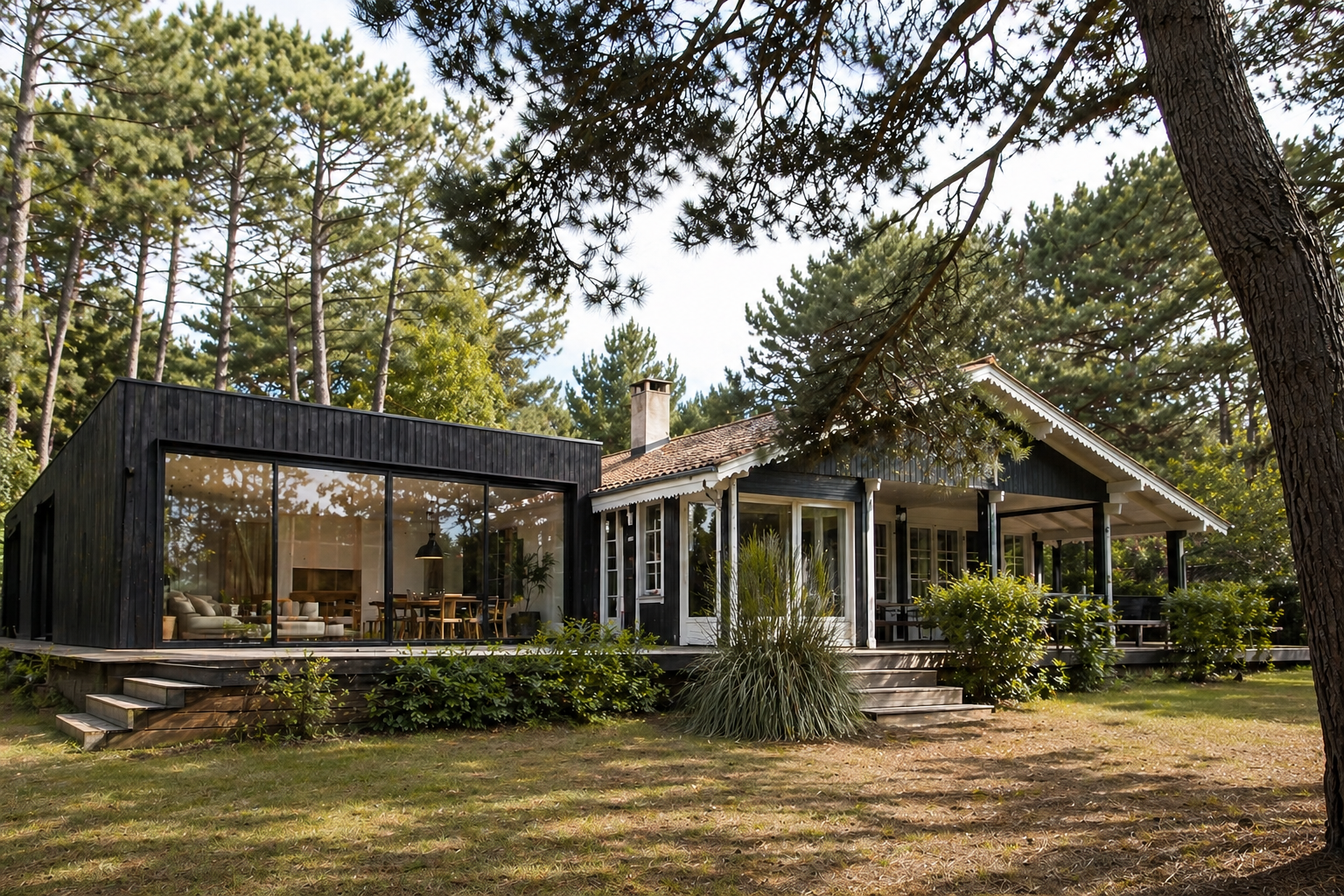 Inspiration d'extension de maison sur le Bassin d'Arcachon