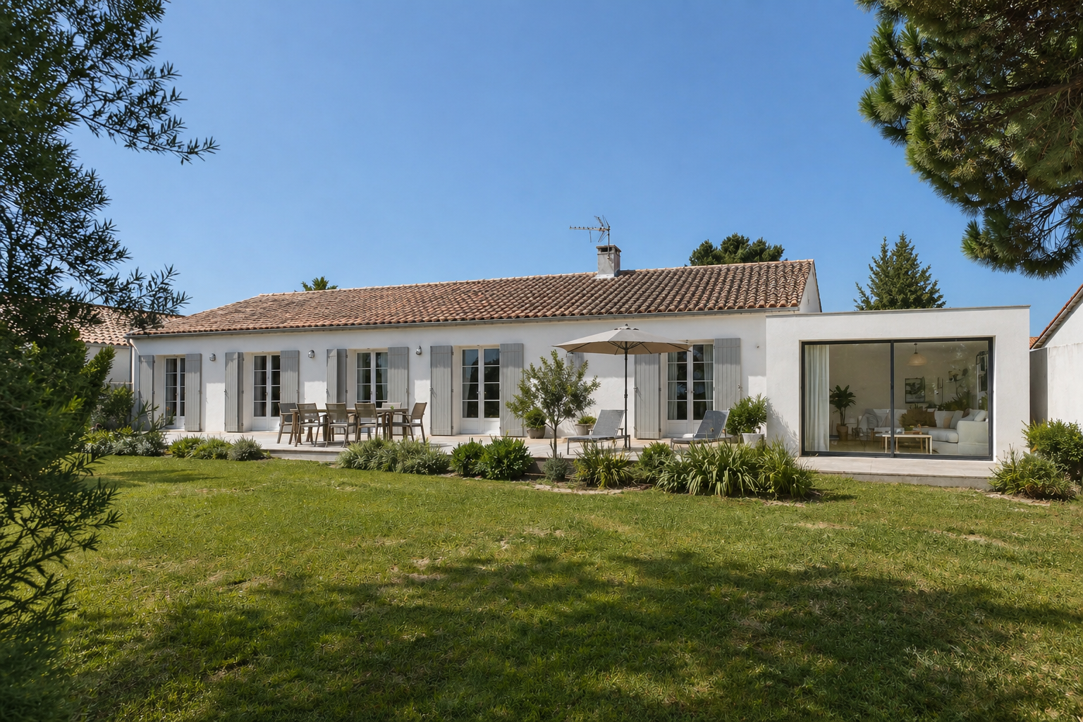 Inspiration d'extension de maison sur le littoral charentais